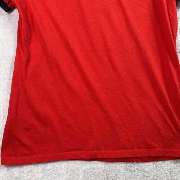 Cleveland Indians Chief Wahoo Shirt Women's Large New Era Merch Red Blue Velvet - Picture 11 of 12